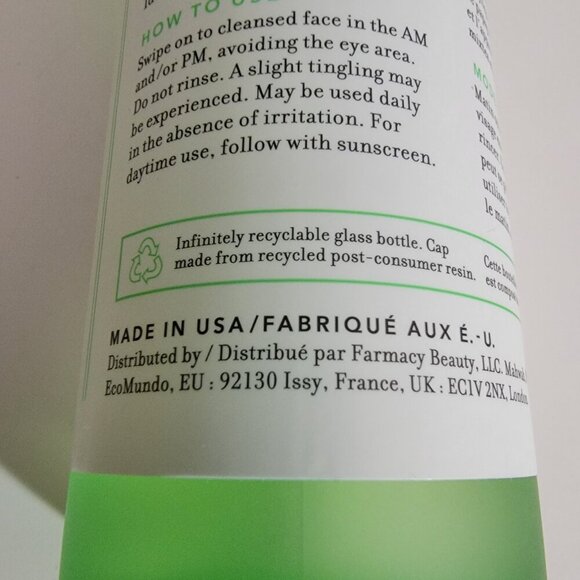 Farmacy Exfoliate and Brighten Duo Deep Sweep Brighterner Full Size Retail $49 - Picture 9 of 16